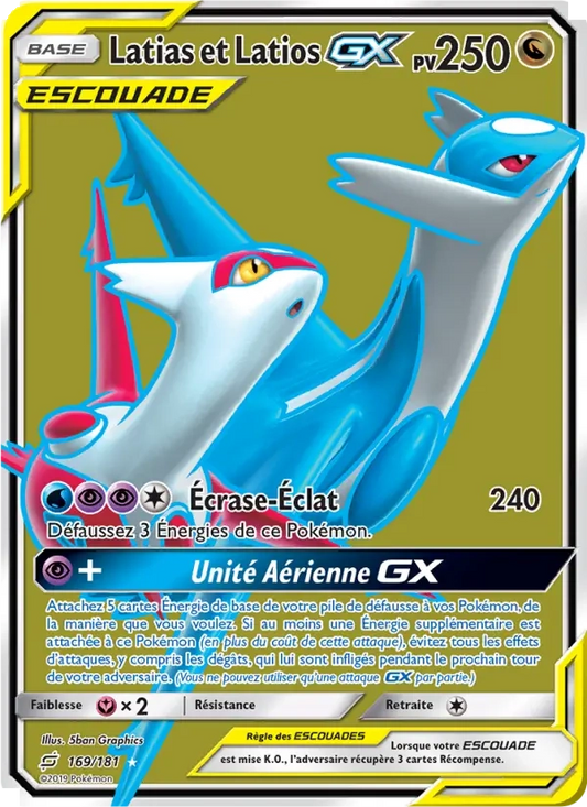 169/181 Latias et Latios GX - Duo de Choc