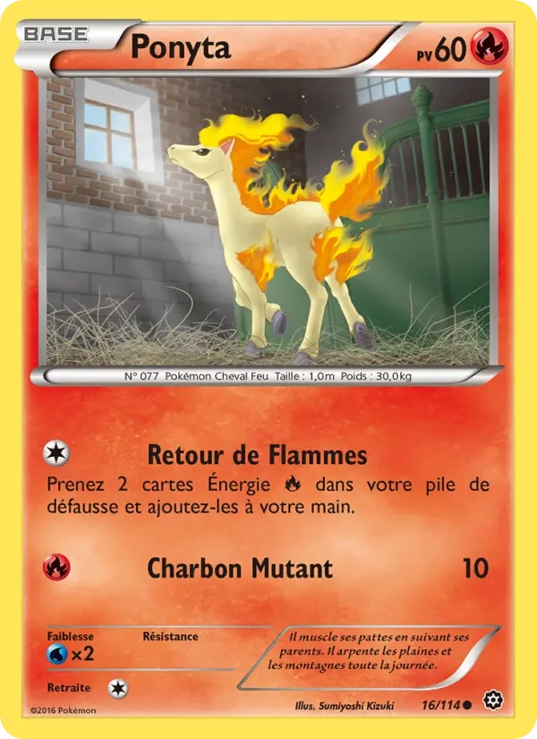 16/114 Ponyta REVERSE - Offensive Vapeur