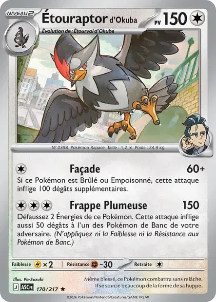 170/217 Etouraptor POKEBALL - Héros Transcendants