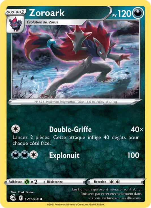 171/264 Zoroark Reverse - Poing de Fusion