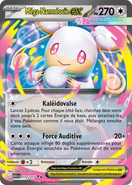 172/217 Mega Nanmeouie EX - Héros Transcendants