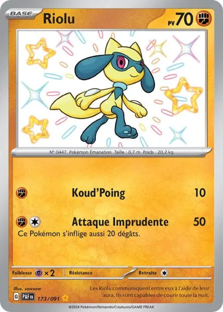 173/091 Riolu SHINY - Destinées de Paldea