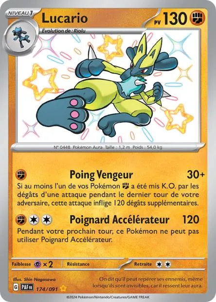 174/091 Lucario SHINY - Destinées de Paldea