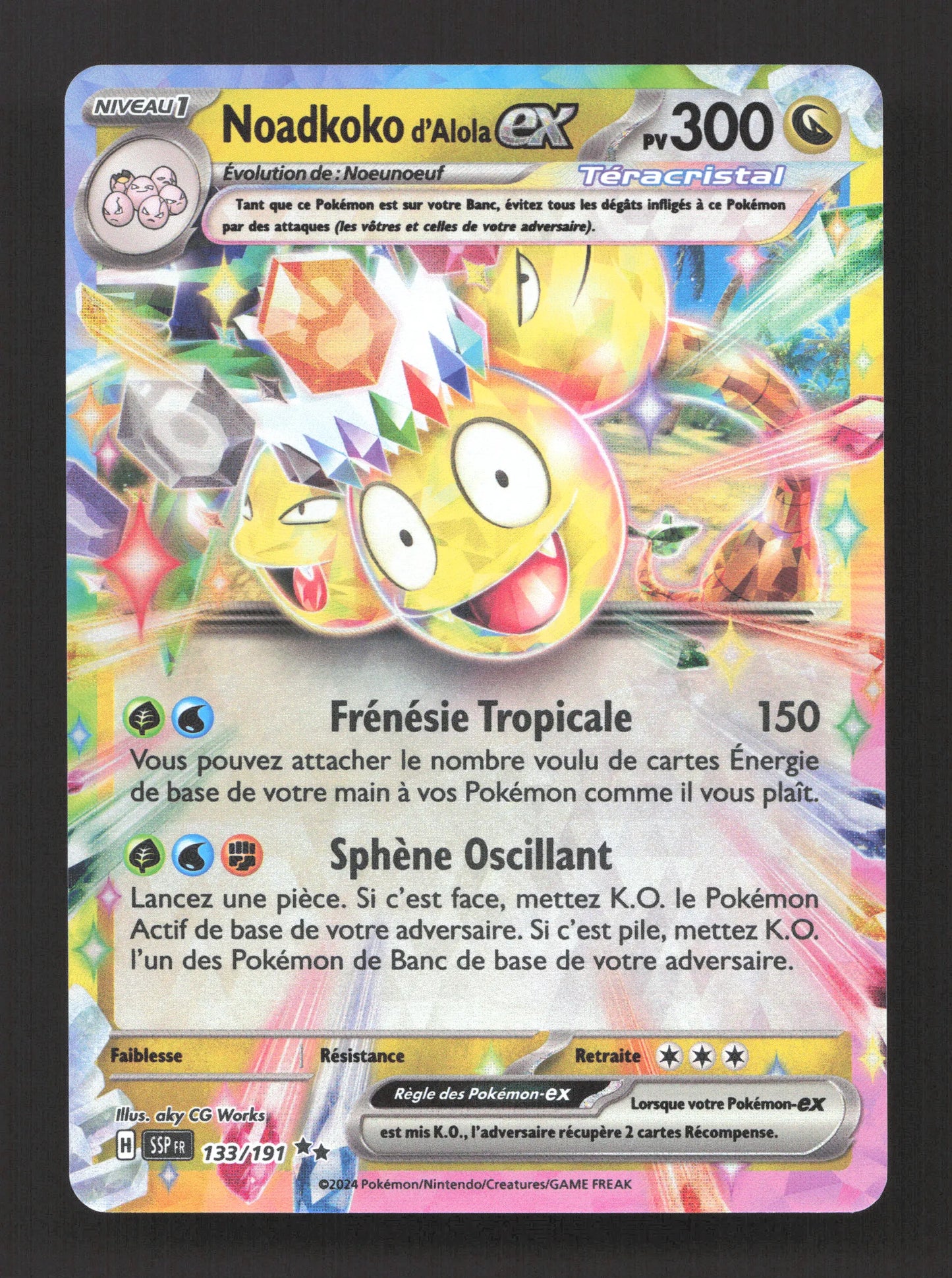 133/191 Noadkoko EX - Étincelles Déferlantes