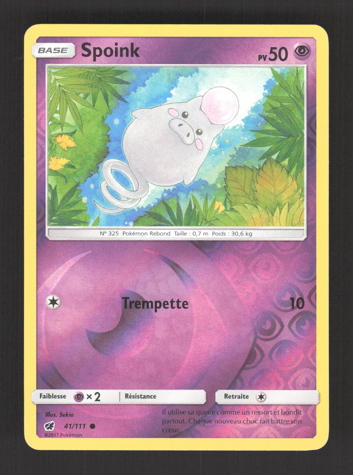 41/111 Spoink REVERSE - Invasion Carmin