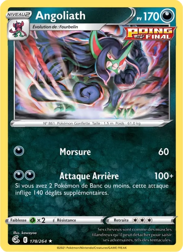 Angoliath Holo 178/264 - Poing de Fusion