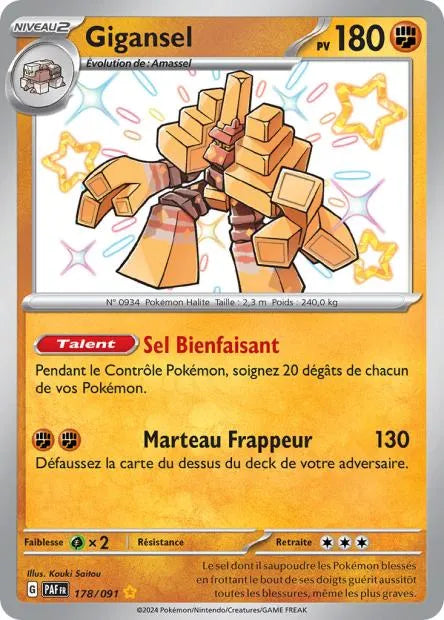 178/091 Gigansel SHINY - Destinées de Paldea