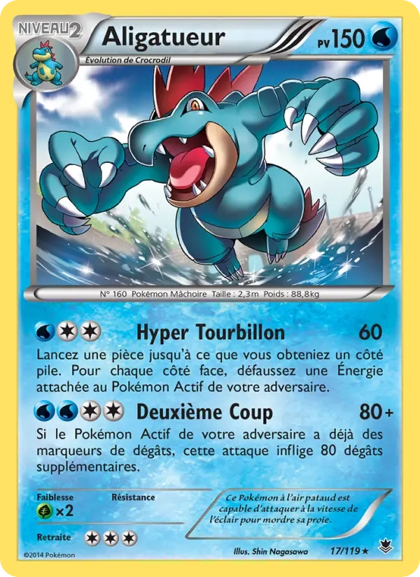 17/119 Aligatueur RARE - Vigueur Spectrale