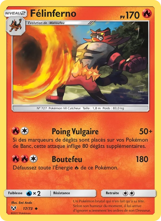 17/73 Felinferno REVERSE - Légendes Brillantes