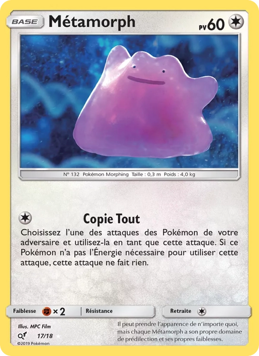 17/18 Metamorph HOLO - Détective Pikachu