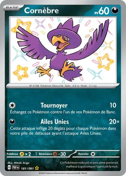181/091 Cornebre SHINY - Destinées de Paldea