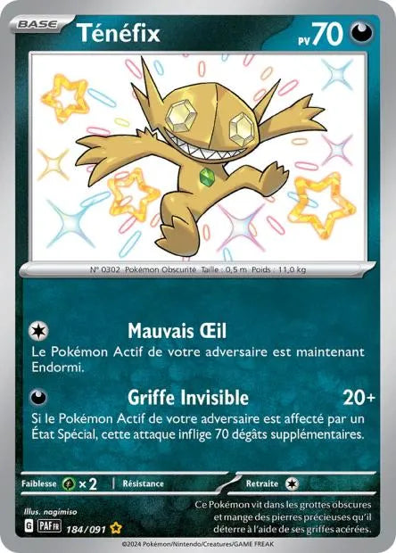 184/091 Tenefix SHINY - Destinées de Paldea