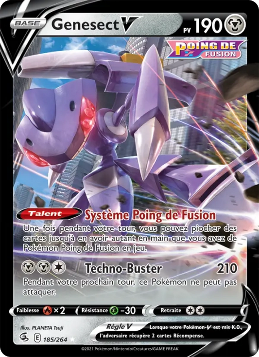 185/264 Genesect V - Poing de Fusion