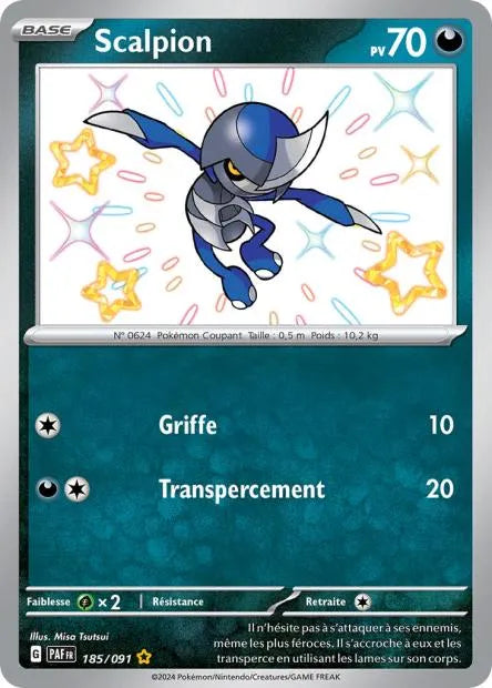 185/091 Scalpion SHINY - Destinées de Paldea