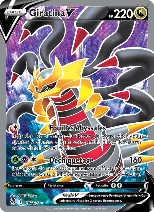 185/196 Giratina V - Origine Perdue