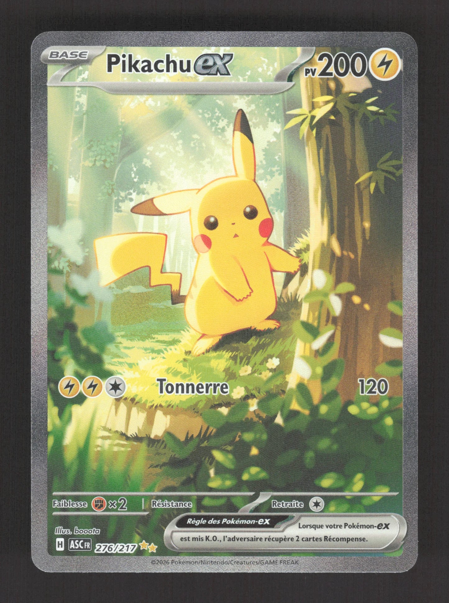 276/217 Pikachu EX - Héros Transcendants