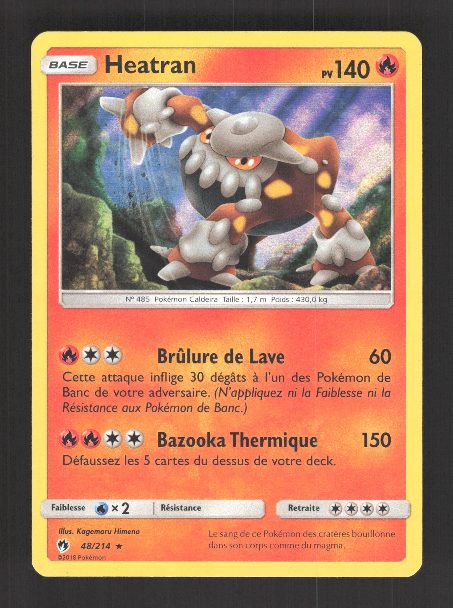 48/214 Heatran HOLO - Tonnerre Perdu