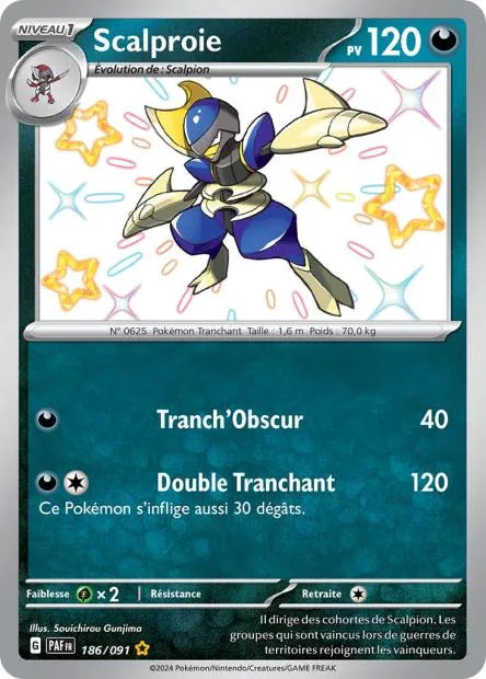 186/091 Scalproie SHINY - Destinées de Paldea