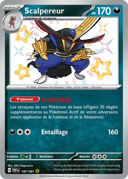 187/091 Scalpereur SHINY - Destinées de Paldea