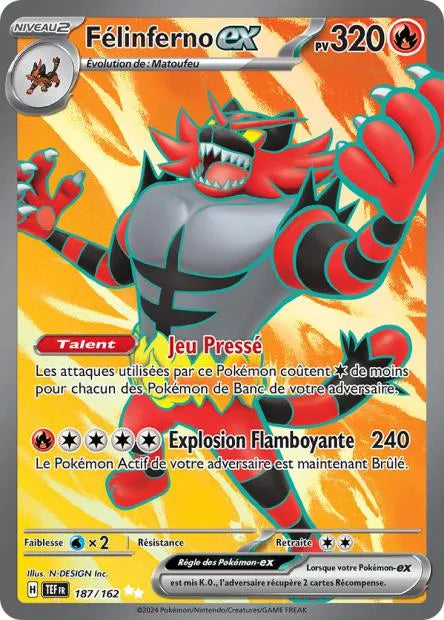 187/162 Felinferno EX - Forces Temporelles