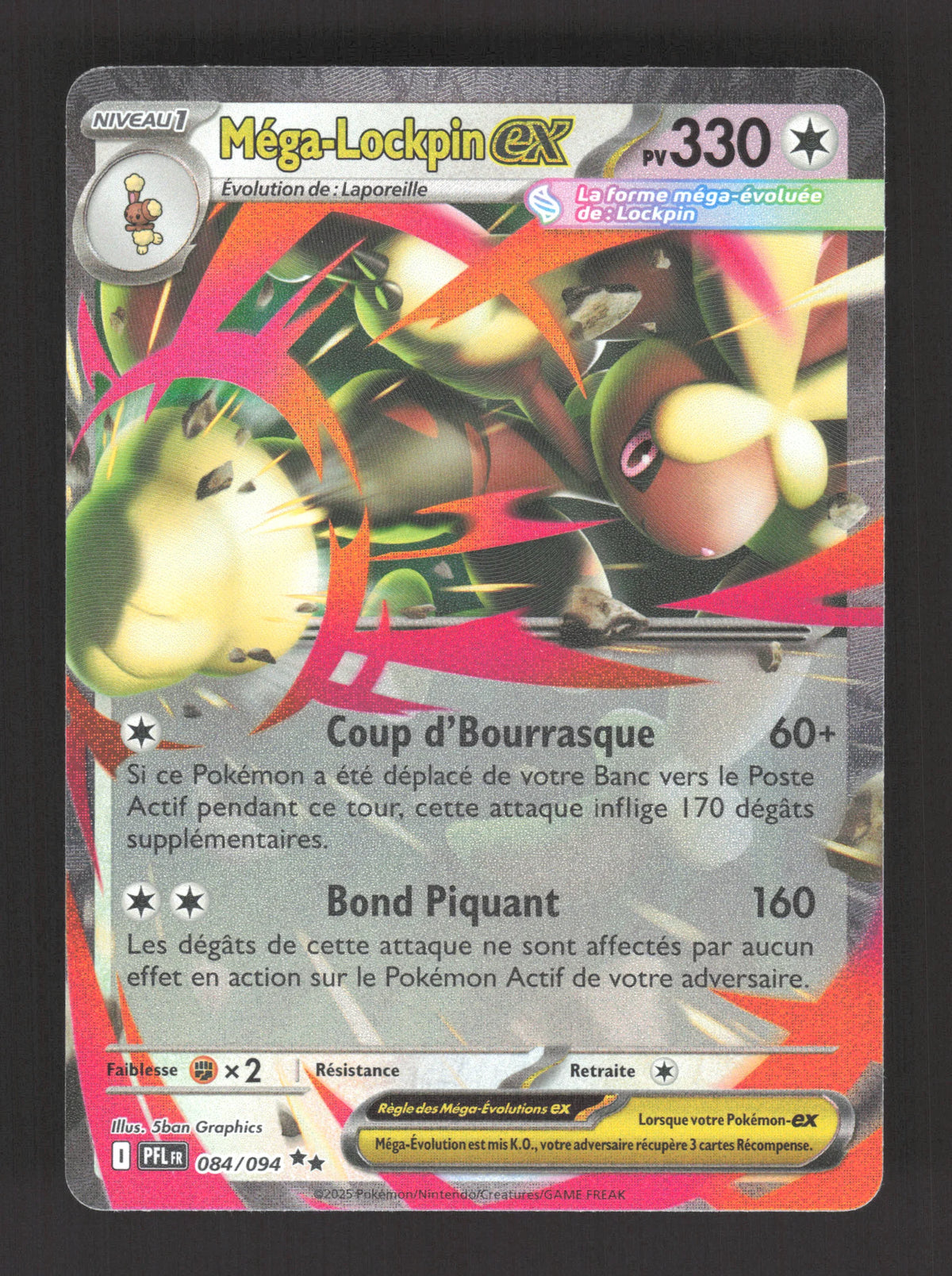 084/094 Mega Lockpin EX - Flammes Fantasmagoriques