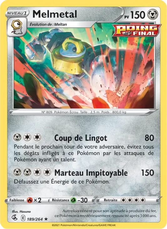 189/264 Melmetal Reverse - Poing de Fusion
