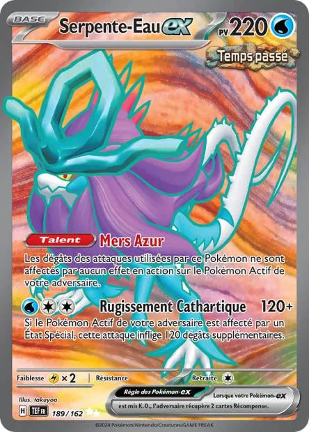 189/162 Serpente Eau EX - Forces Temporelles