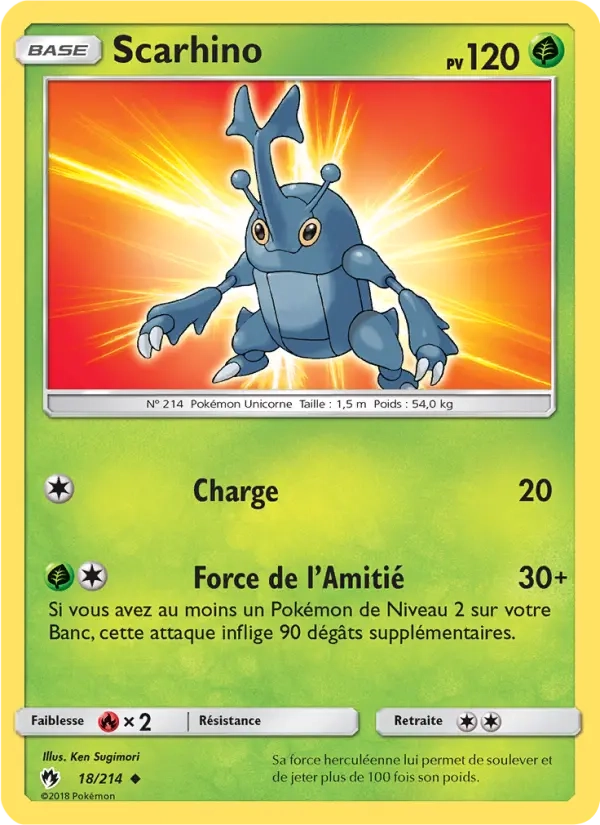 18/214 Scarhino REVERSE - Tonnerre Perdu