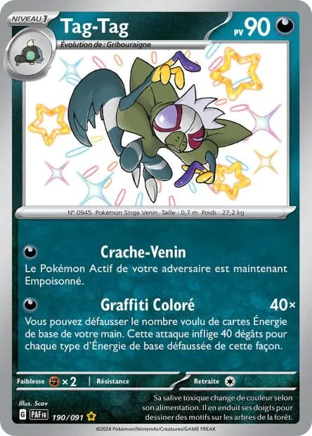 190/091 Tag Tag SHINY - Destinées de Paldea