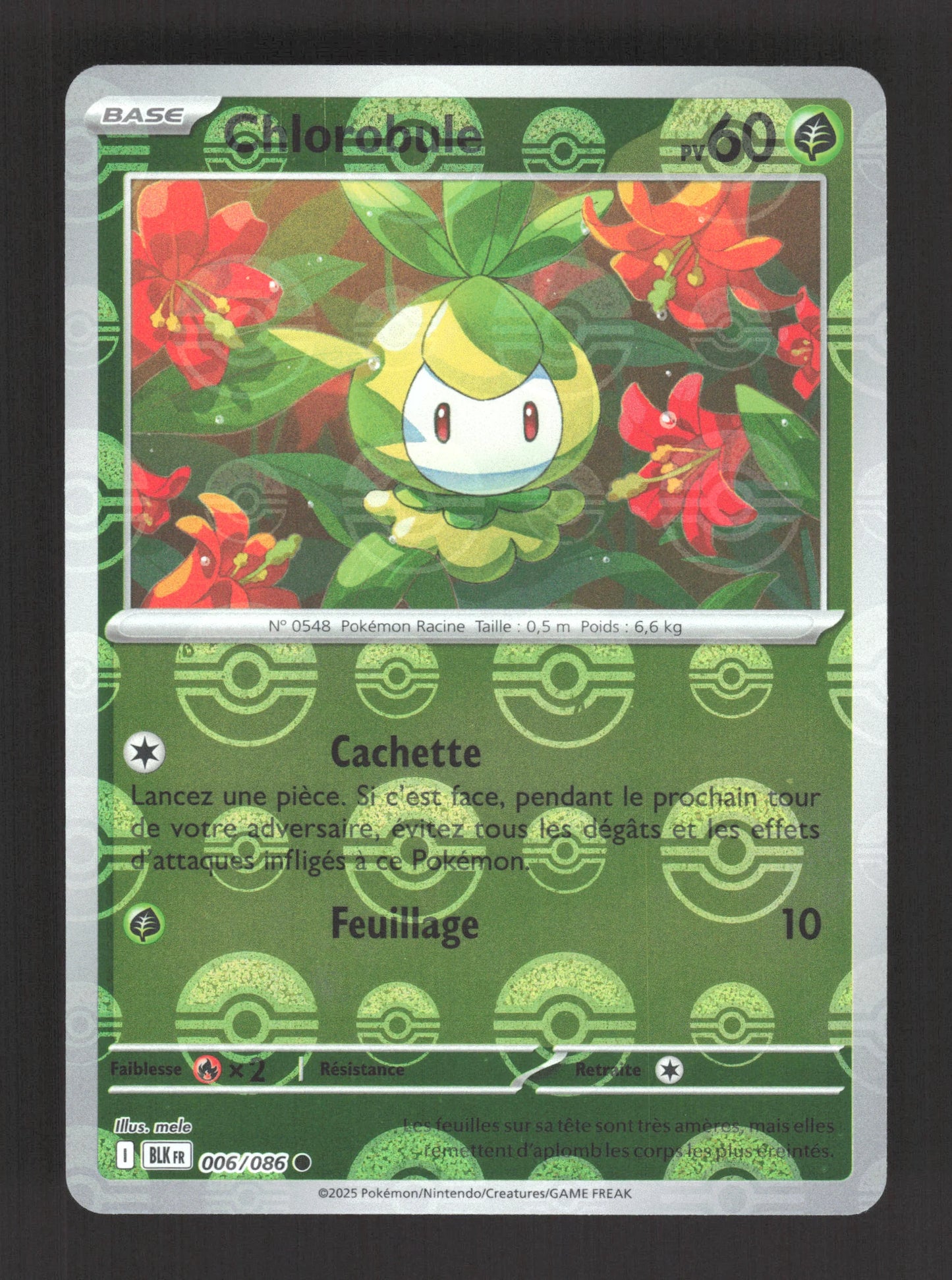 006/086 Chlorobule POKEBALL - Foudre Noire