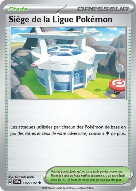 192/197 Siège de la Ligue Pokémon Reverse - Flammes Obsidiennes