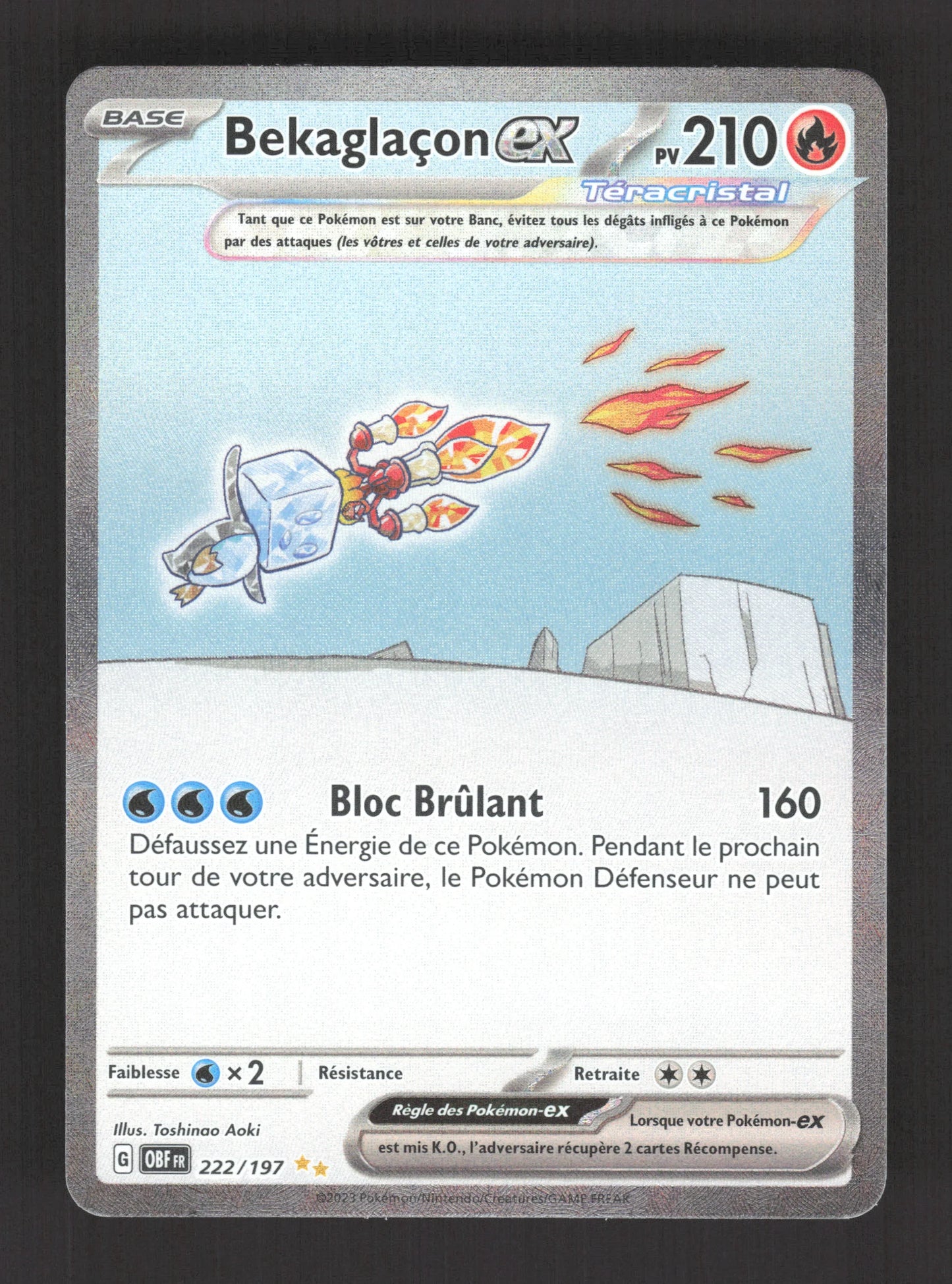 222/197 Bekaglacon EX - Flammes Obsidiennes