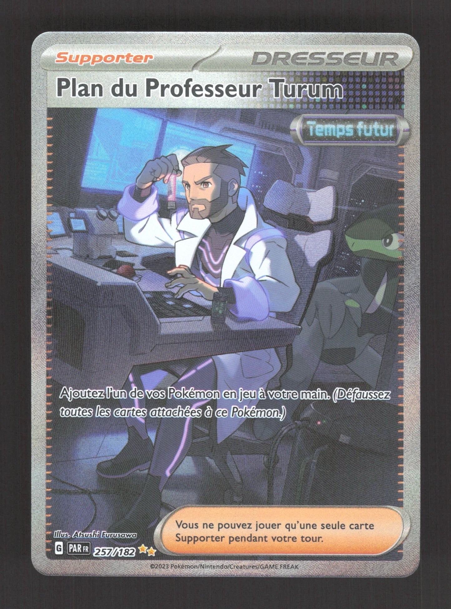 257/182 Plan du Professeur Turum DRESSEUR - Faille Paradoxe