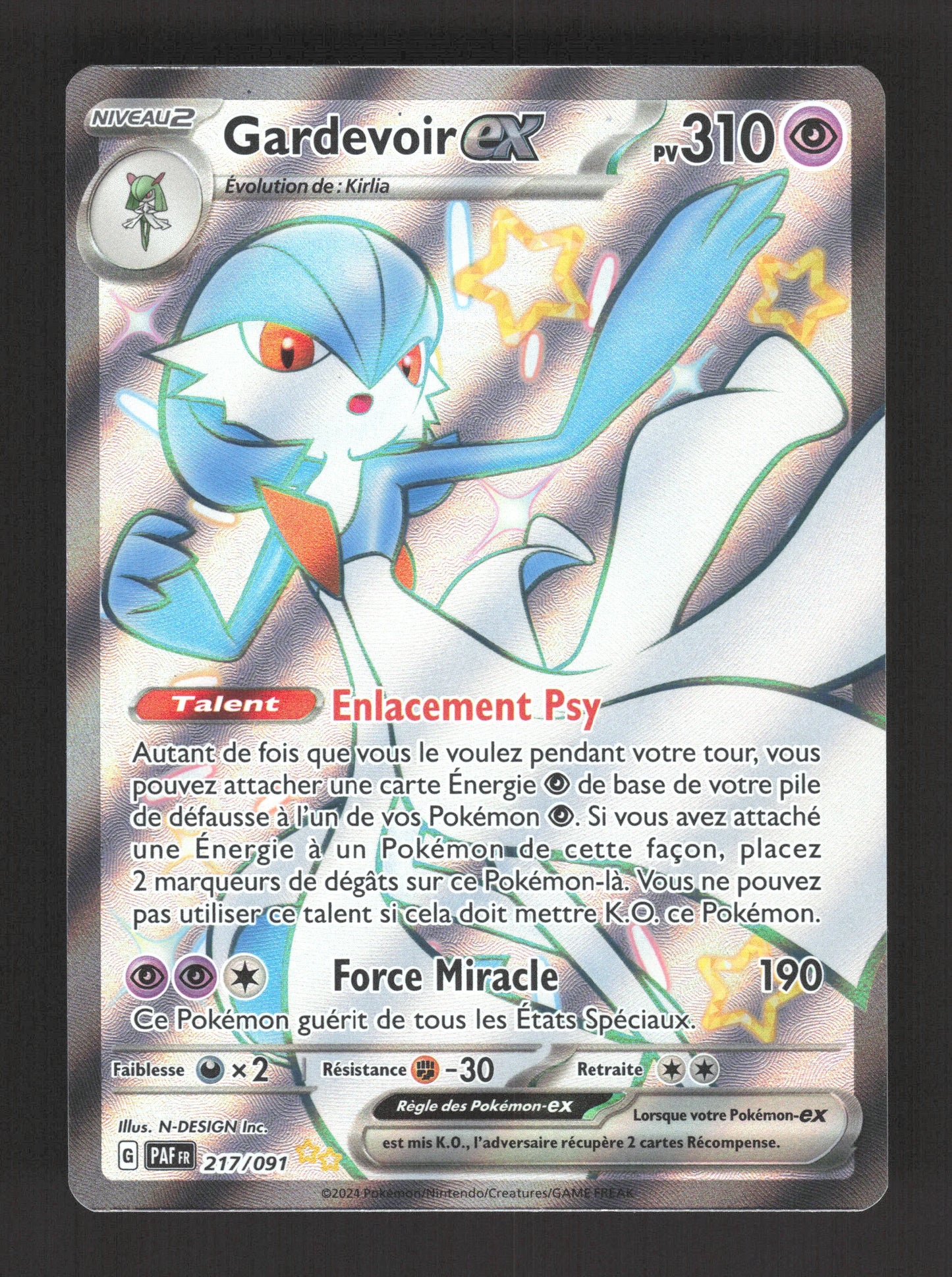 217/091 Gardevoir EX - Destinées de Paldea