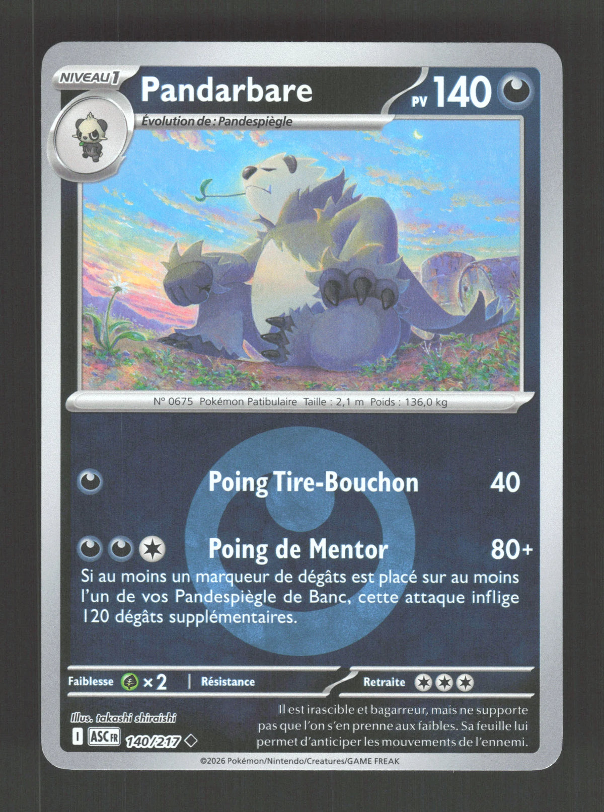 140/217 Pandarbare REVERSE ENERGIE - Héros Transcendants