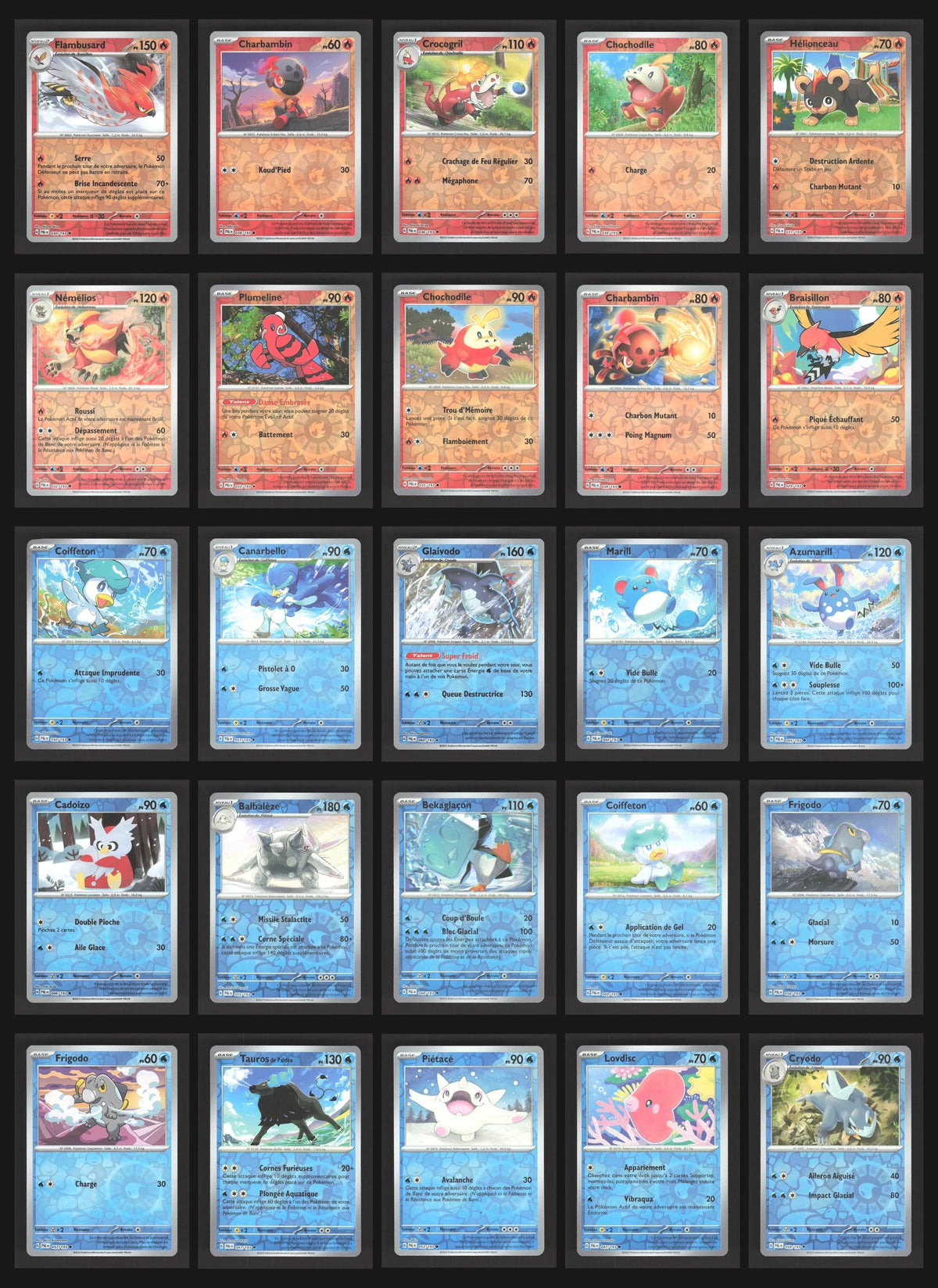 Lot de 165 Reverse EV2 (sans doublon)