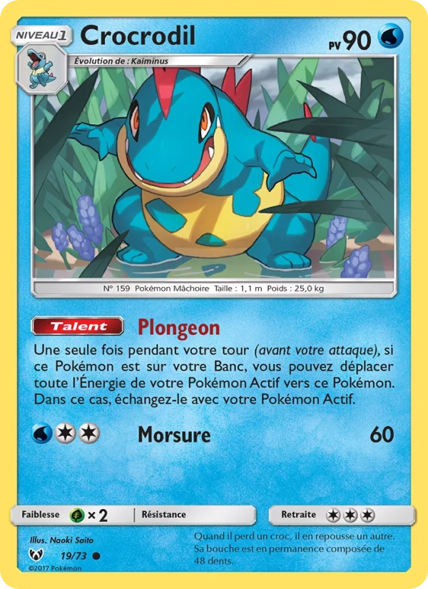 19/73 Crocrodil REVERSE - Légendes Brillantes
