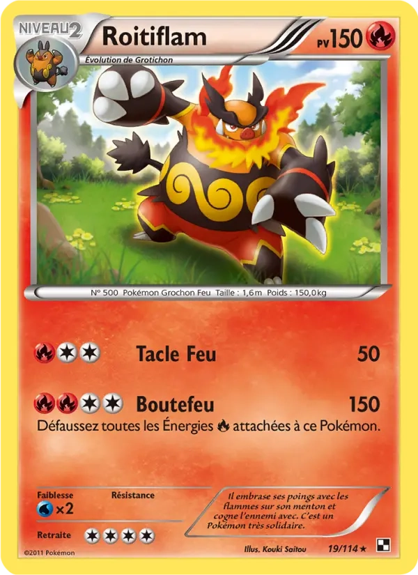 19/114 Roitiflam REVERSE - Noir & Blanc