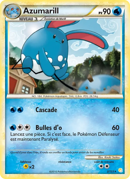 2/123 Azumarill REVERSE - HeartGold SoulSilver