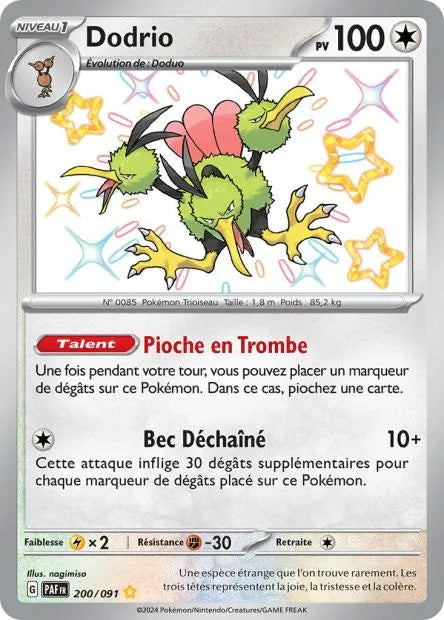200/091 Dodrio SHINY - Destinées de Paldea