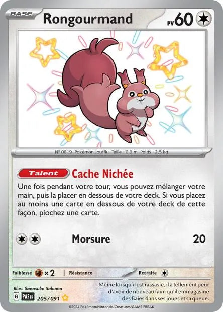 205/091 Rongourmand SHINY - Destinées de Paldea