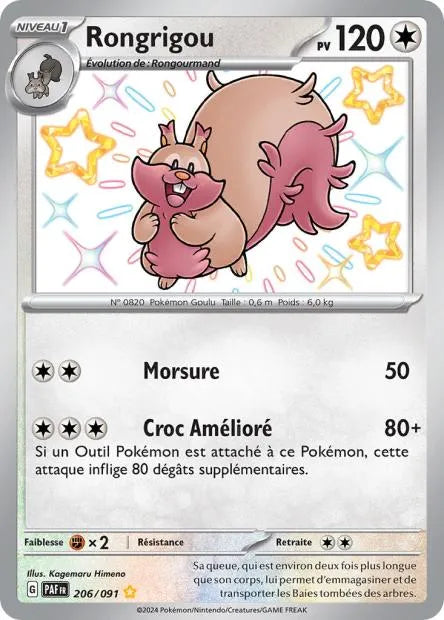 206/091 Rongrigou SHINY - Destinées de Paldea