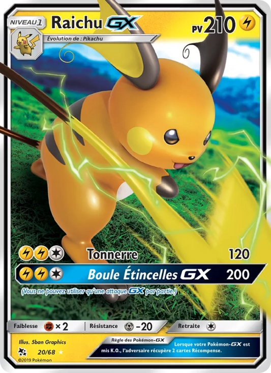 20/68 Raichu GX - Destinées Occultes