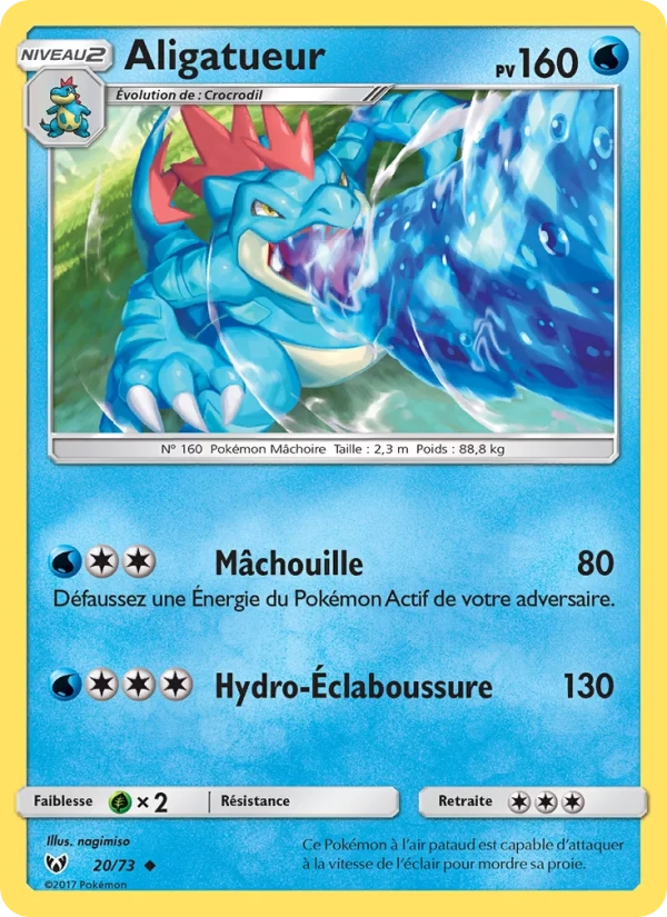 20/73 Aligatueur REVERSE - Légendes Brillantes
