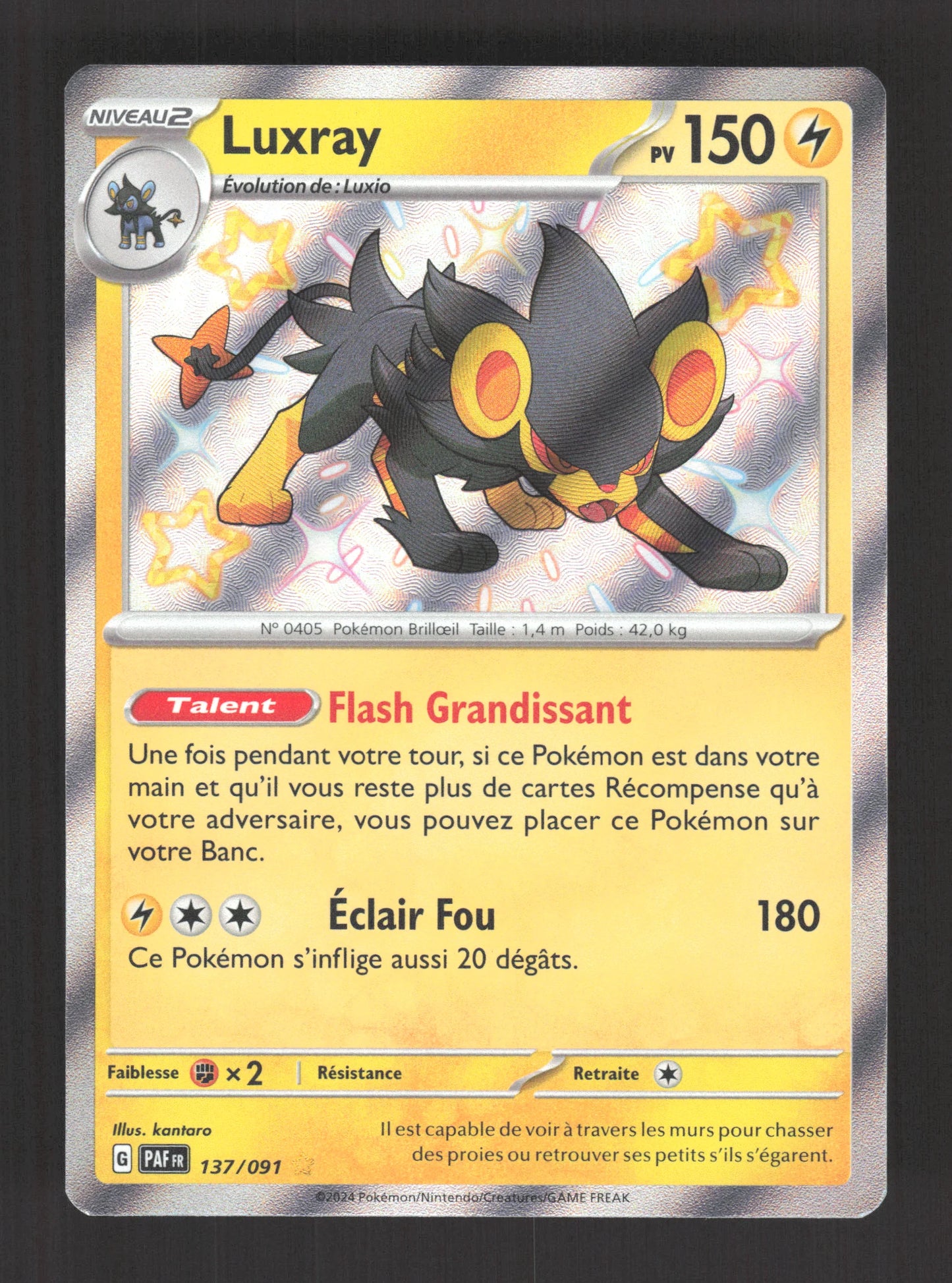 137/091 Luxray SHINY - Destinées de Paldea