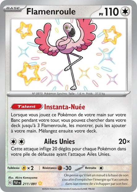 211/091 Flamenroule SHINY - Destinées de Paldea