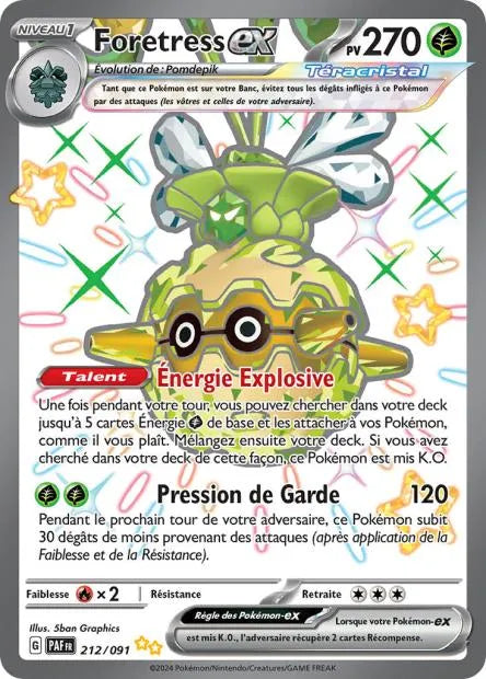 212/091 Foretress EX SHINY - Destinées de Paldea