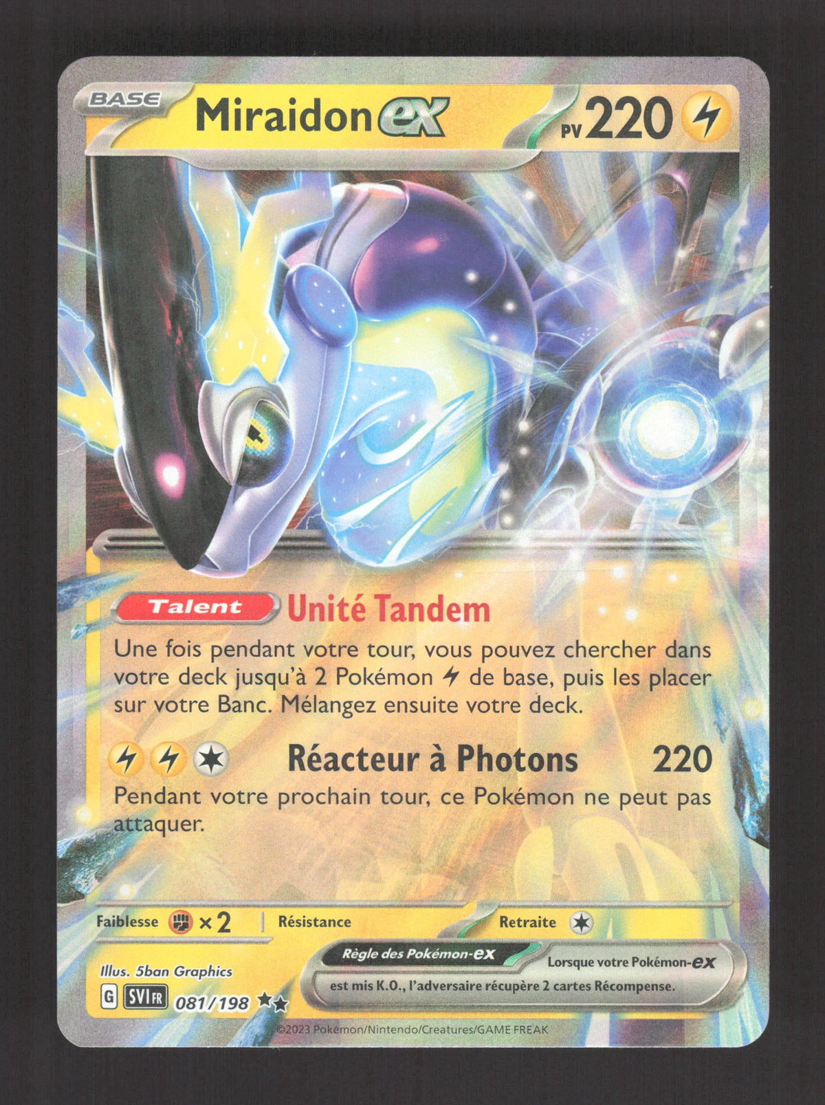 081/198 Miraidon EX - Écarlate et Violet