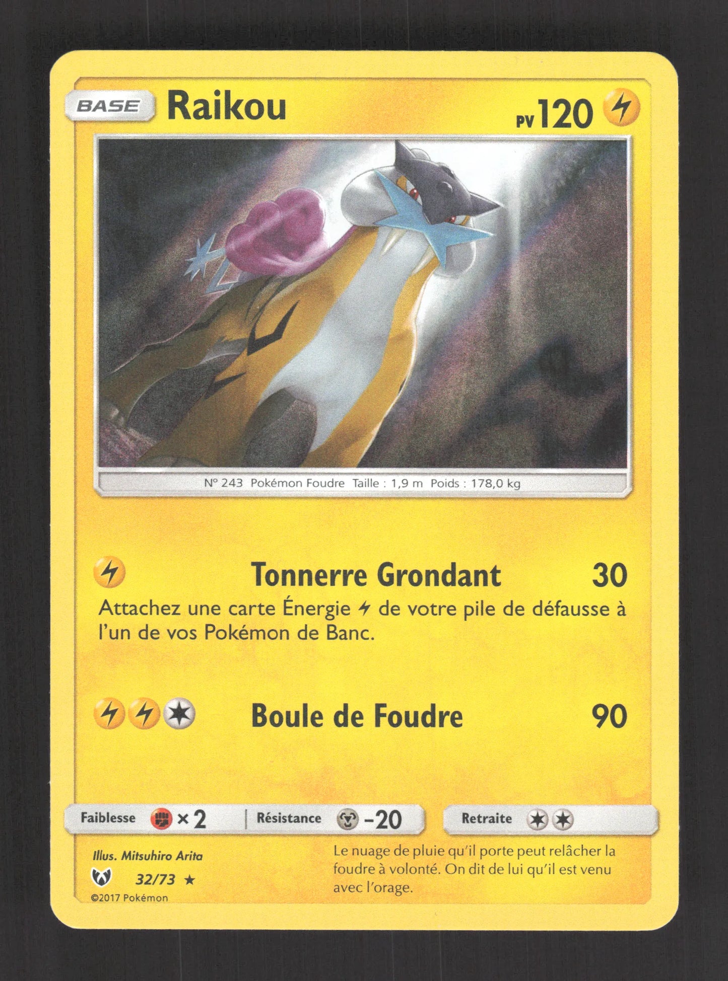 32/73 Raikou HOLO - Légendes Brillantes