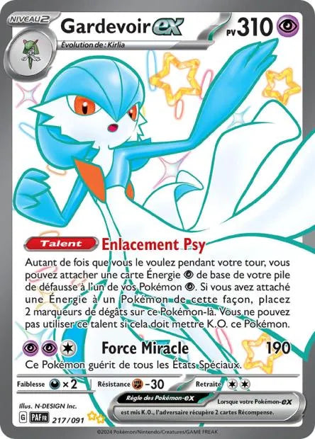 217/091 Gardevoir EX SHINY - Destinées de Paldea